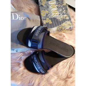 Dior Revolution Slides  (Blue)